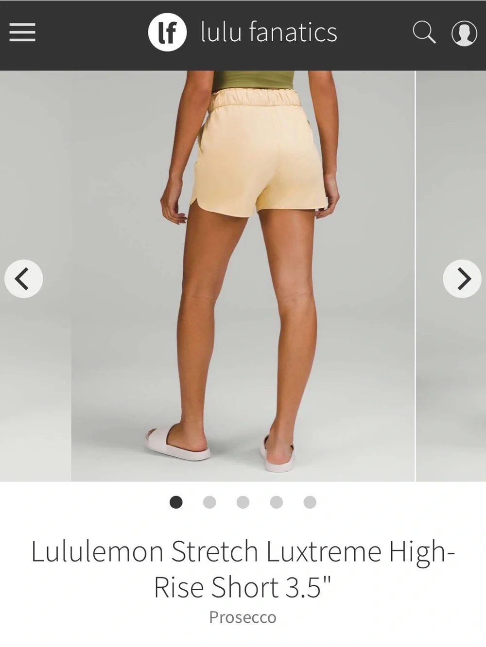 Lululemon Stretch Luxtreme High-Rise Short 3.5